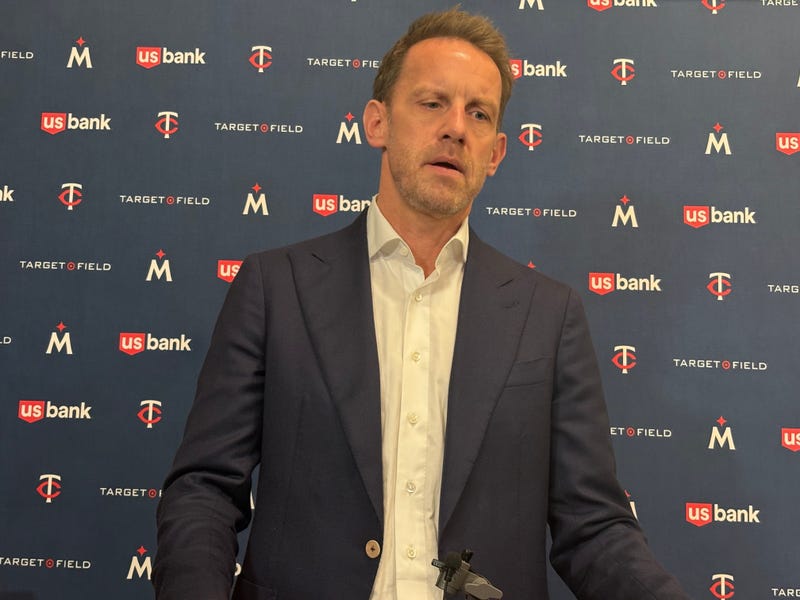 The new face of the Twins ownership group, Tom Pohlad, who met the media for the first time on Wednesday, December 18, 2025 at Target Field.