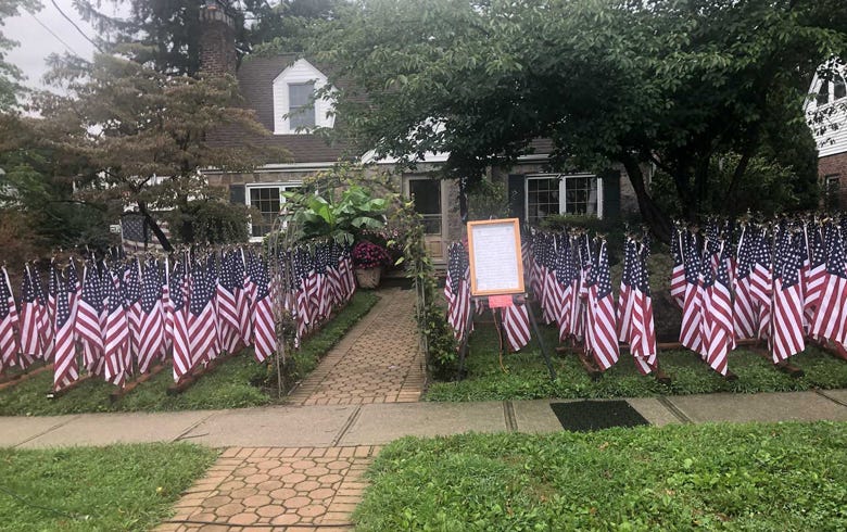 West hempstead 9/11 flags