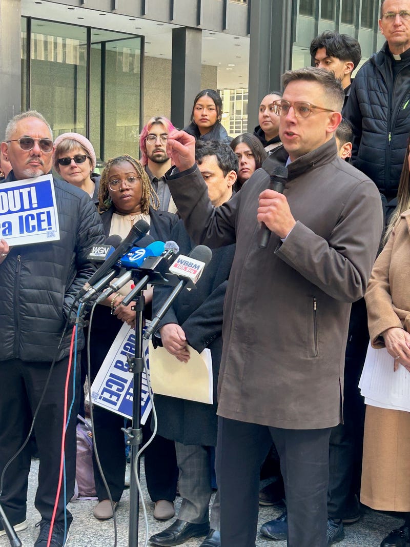 teve Art, partner at Loevy & Loevy, representing petitioners urging Cook County to investigate ICE actions during “Operation Midway Blitz”