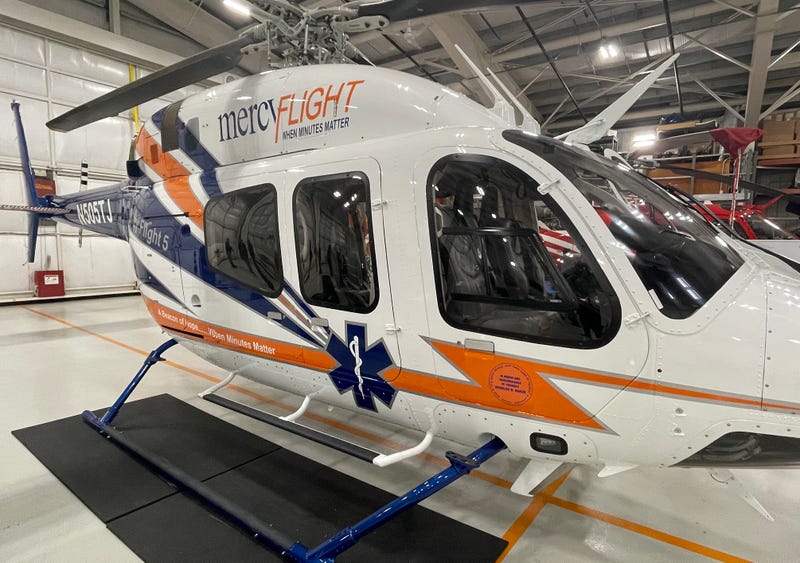 Mercy Flight helicopter