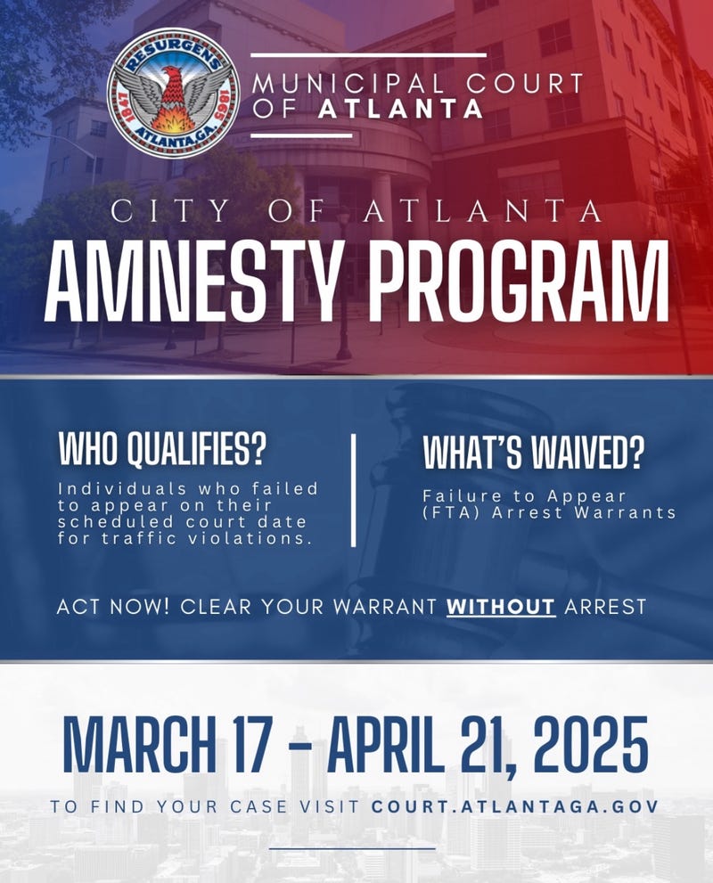 City of Atlanta amnesty flyer