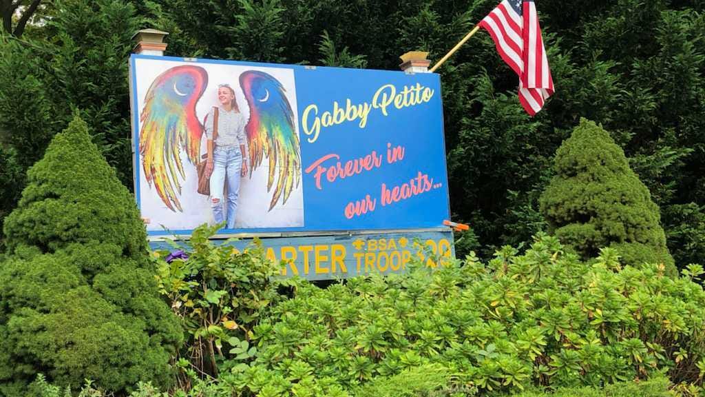 VIDEO: Gabby Petito's LI hometown hangs hundreds of teal ribbons in her memory