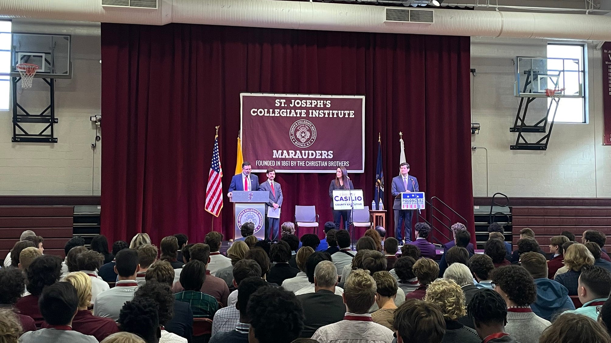 Poloncarz, Casilio square off in Erie County Executive debate at St. Joe's