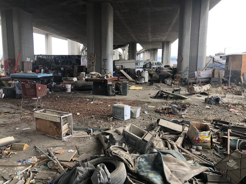 Notices about the camp getting cleared out are slated to go up in the next week.