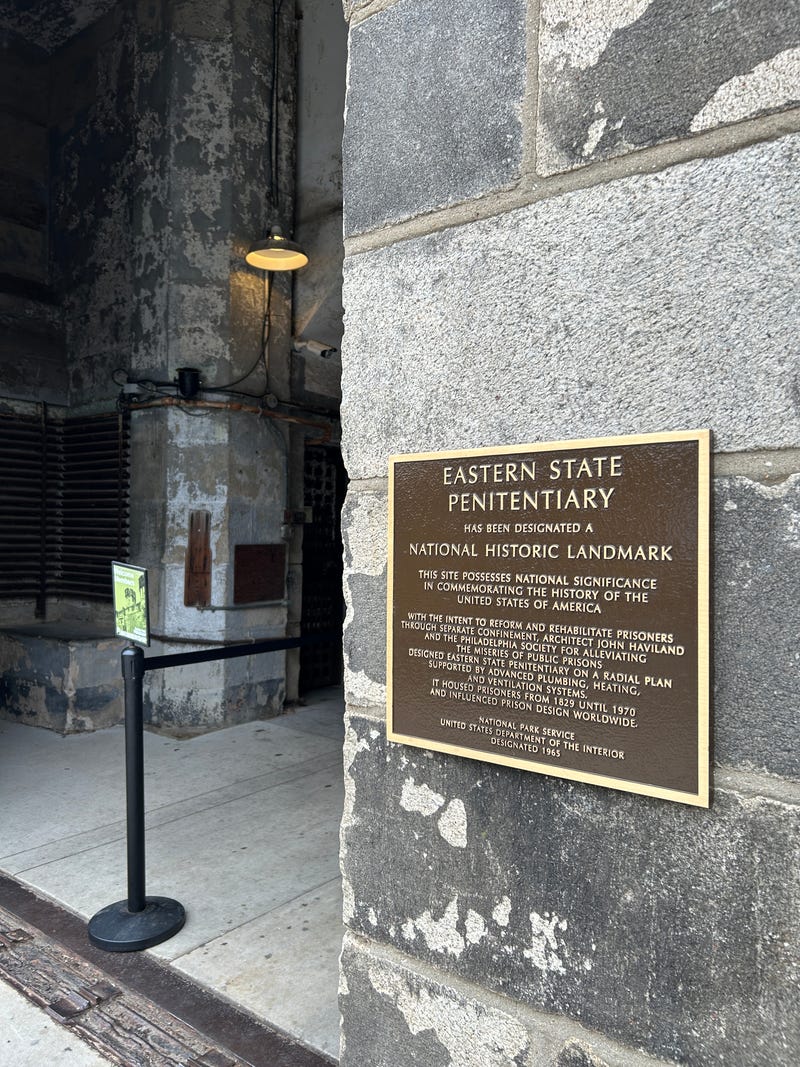 The entrance to Eastern State Penitentiary, faces Fairmount Avenue in one of Philadelphia’s most popular residential neighborhoods.