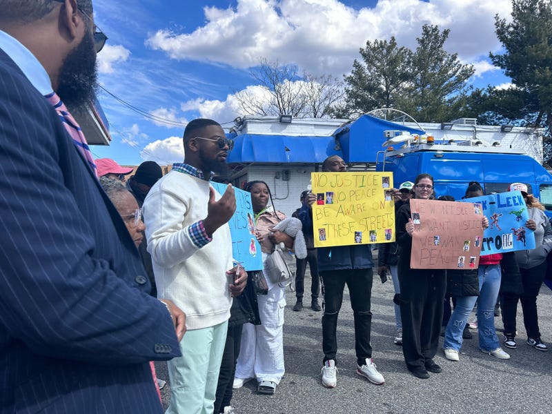 Chester community members join in a peaceful march in honor of 8-year-old Ny’Leek Ellison, who was paralyzed in a hit-and-run on Feb. 4, 2025.