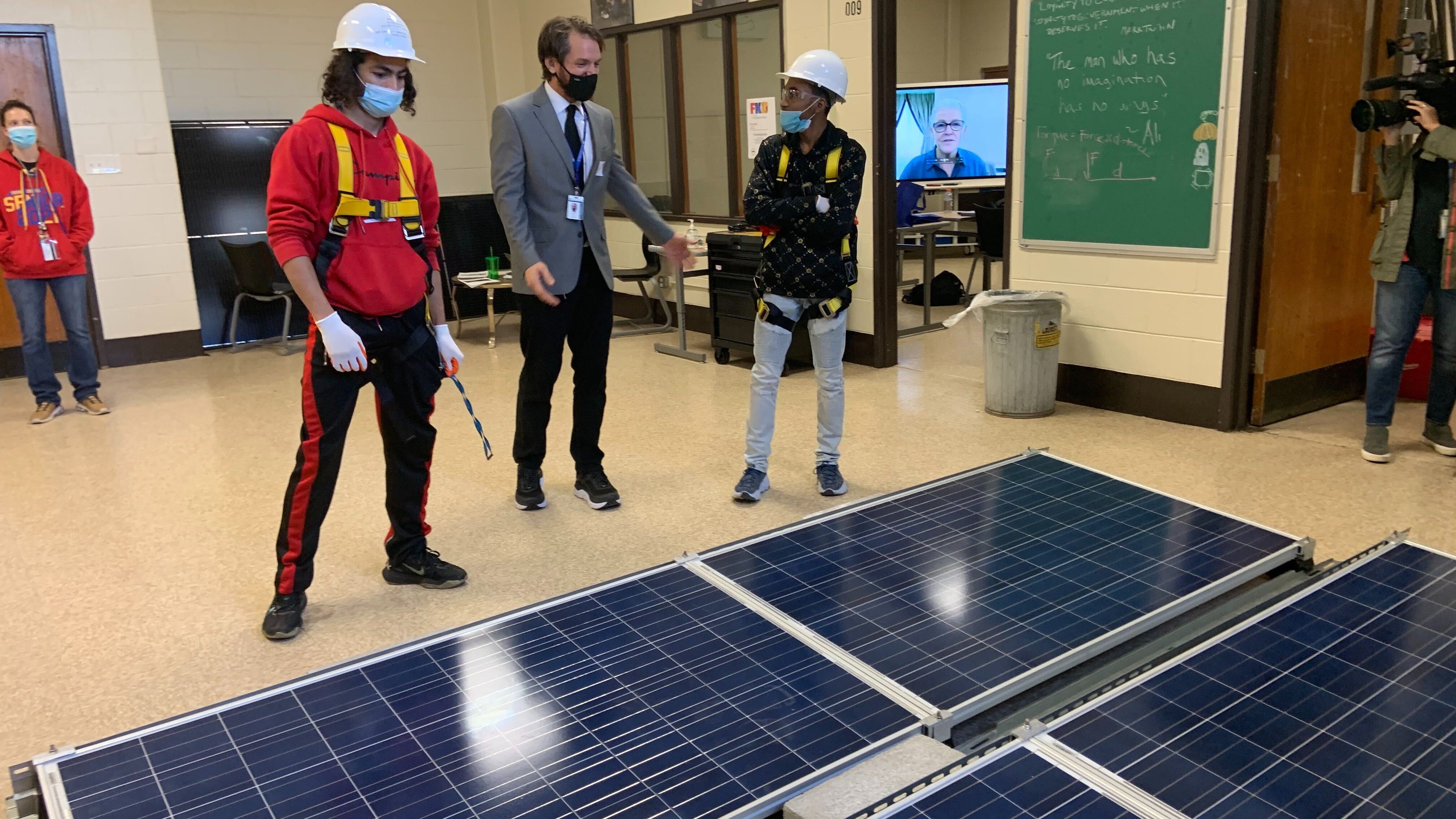 Frankford High introduces solar, clean energy careers training
