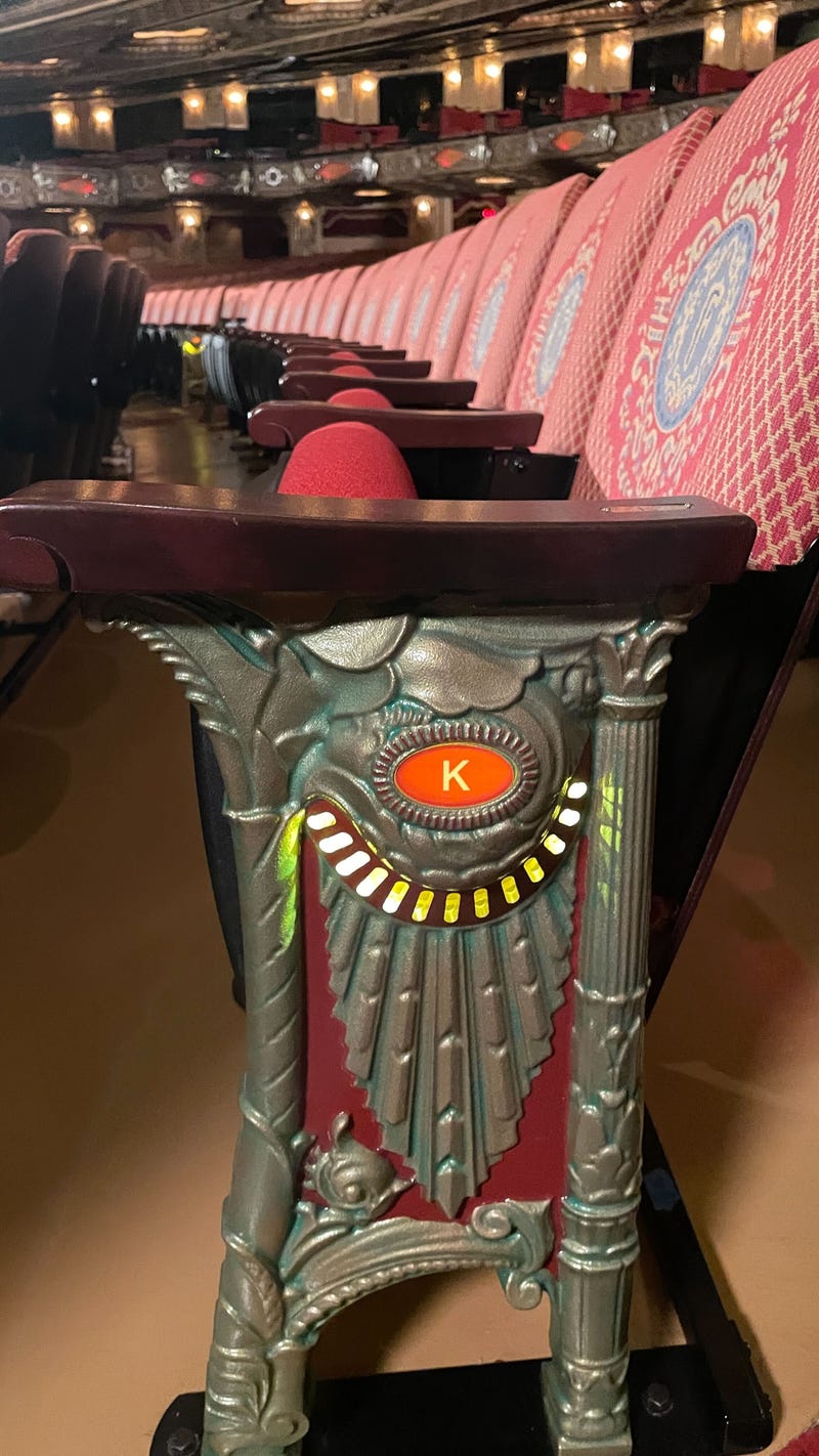 New seats inside Fox Theater
