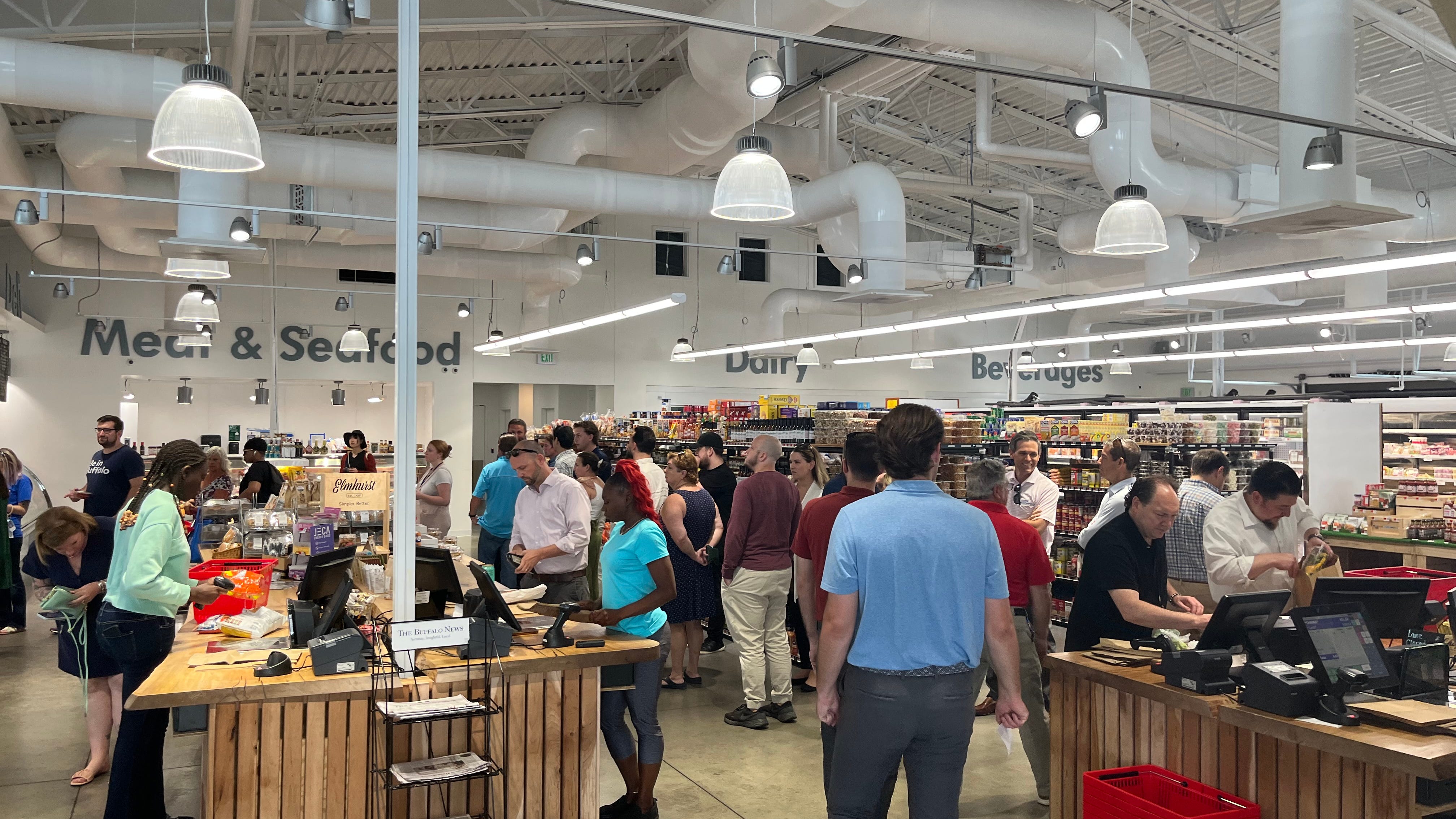 A 'cash mob' at Braymiller Market