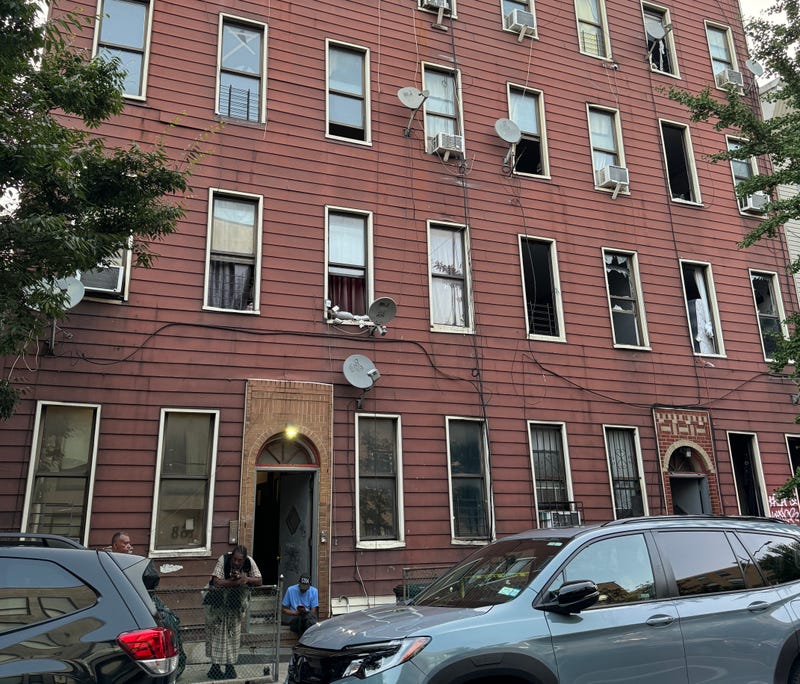 The fire erupted around 3 a.m. at 127 Evergreen Ave. in Bushwick