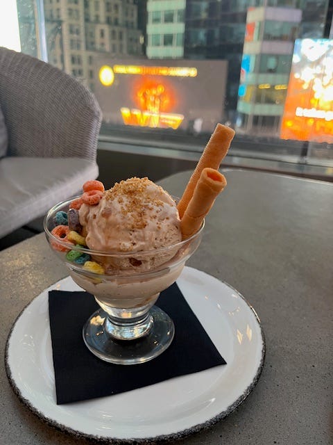 Scoop in a Coupe from the Girl Dinner menu.