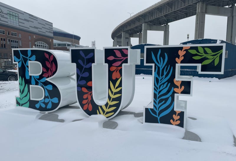 BUF sculpture at Canalside