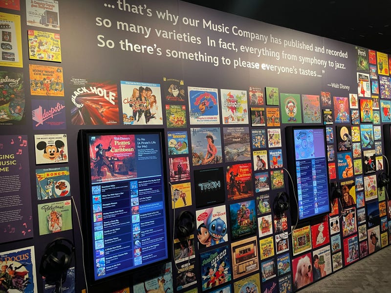 “Disney100: The Exhibition” display