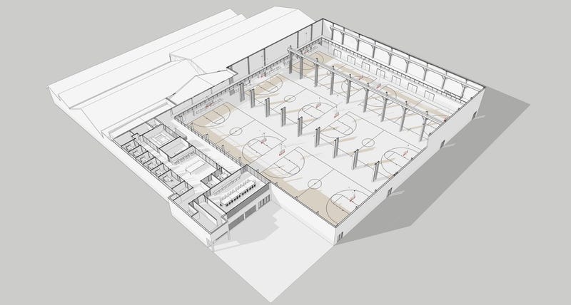 An artist's rendering of the Alan Horwitz Sixth Man Center.