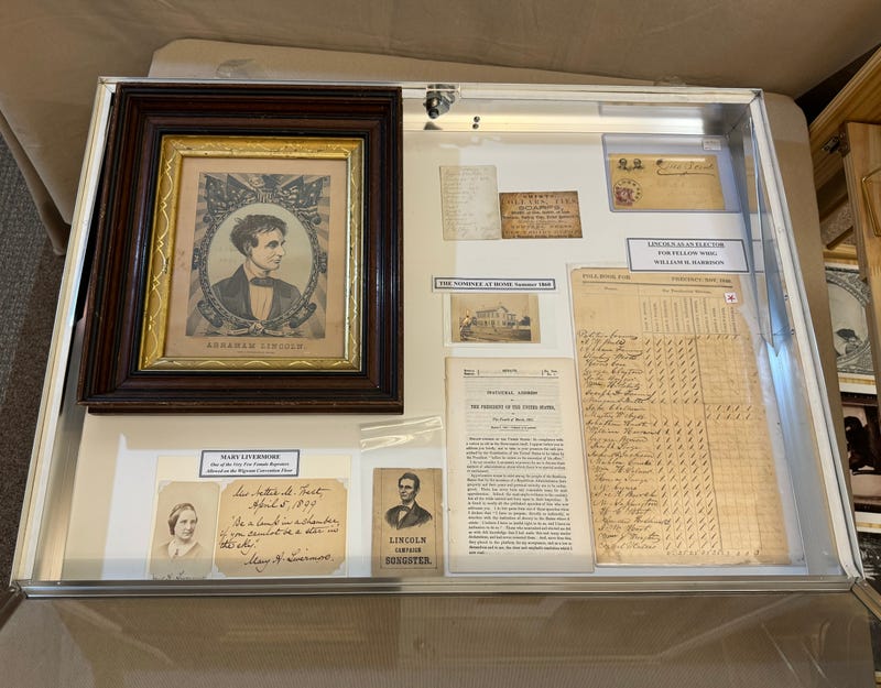 Portion of display at the Abraham Lincoln Book Shop.
