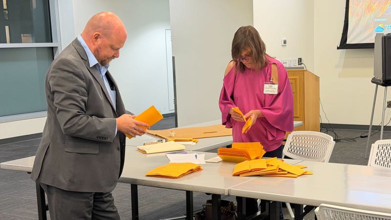 Representatives from the Pennsylvania Labor Relations Board certify the results of a vote for Temple University resident assistants to unionize.