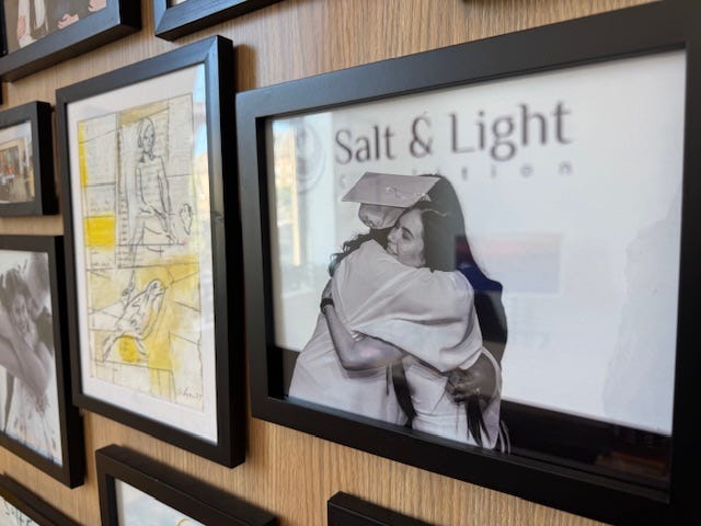 Photos of success stories inside Salt & Light Coalition 