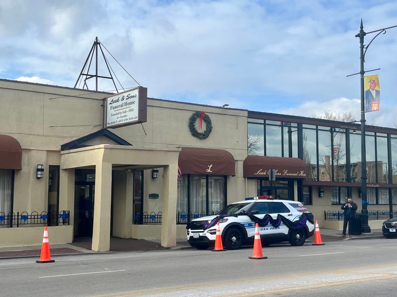 outside Leak and Sons Funeral Home
