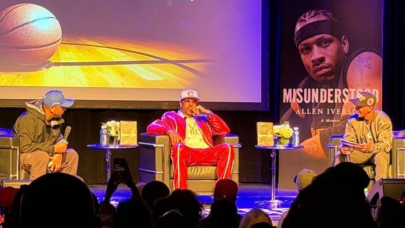 Allen Iverson on stage at the TLA