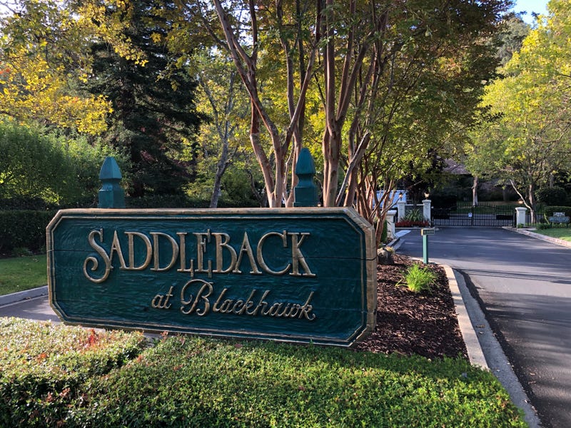 Outside the gated community where George Kirkland lives.