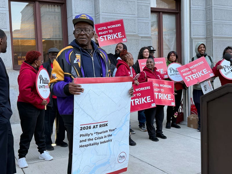 Hotel Workers emphasize risks at stake for Philly's 2026 'tourism year' if needs aren't met