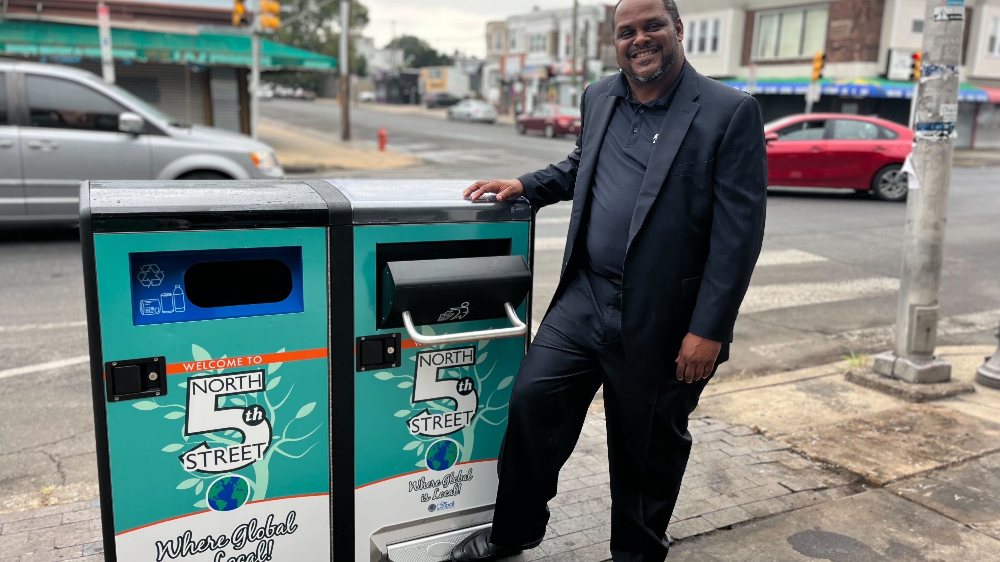 'Where global is local': Philly Streets Department installs 20 no-touch, BigBelly trash cans