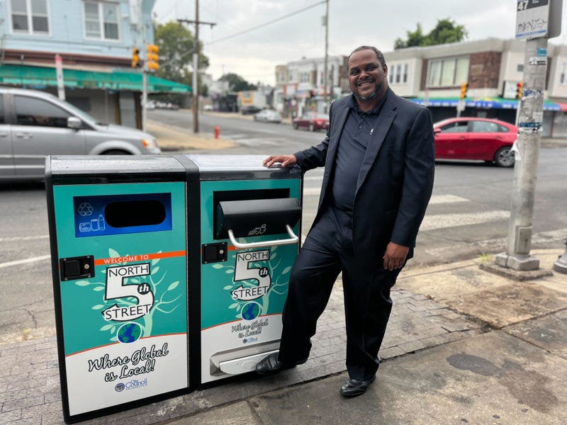 BigBelly solar trash cans