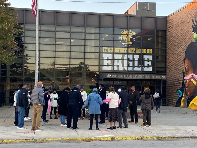 The faith community rallied around a West Side high school Monday morning after a student was shot to death.