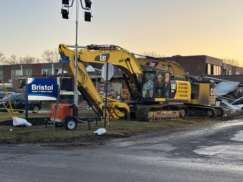 Bristol Health and Rehab Center is shown the morning after a deadly explosion, Dec. 24, 2025.