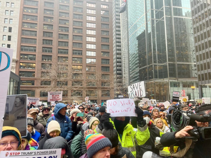 rally in Federal Plaza