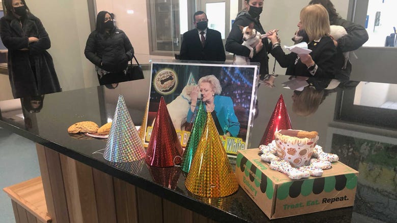 LI animal shelter holds party, donation drive in honor of Betty White's 100th birthday