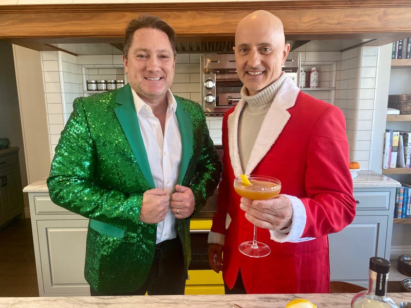 Liam Mayclem and U.S. figure skating great Brian Boitano.