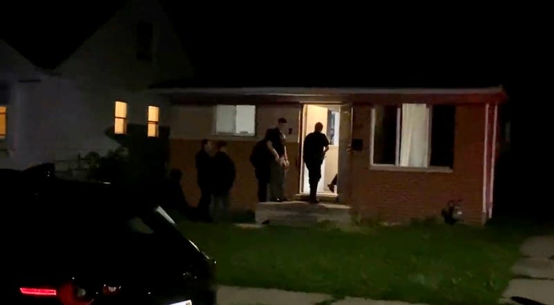 Police enter home in Detroit after a child is shot and killed in an accidental shooting