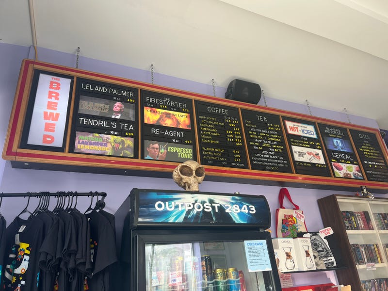 The Brewed features several rotating features, inspired by iconic horror films, for example the 1984 film "Firestarter" inspired by the Stephen King novel. 