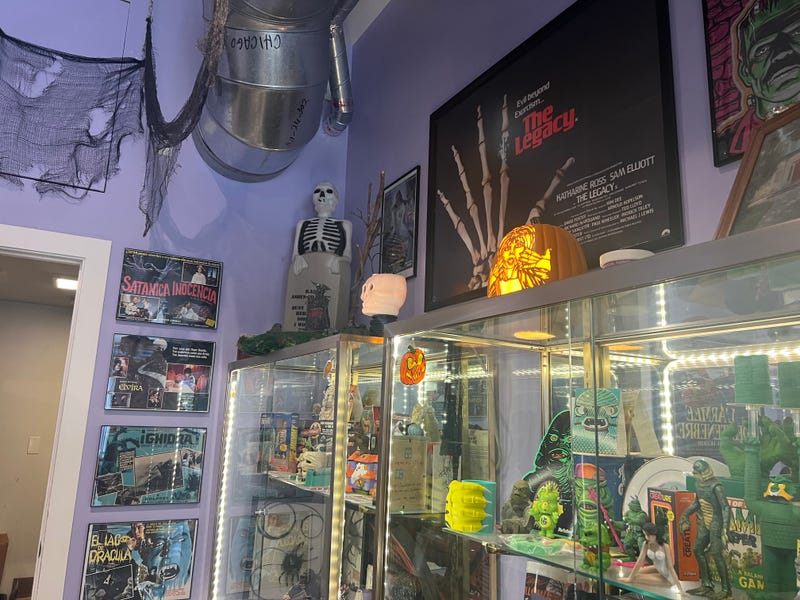 The Brewed coffee shop in Avondale features posters, figurines and other horror collectibles. 