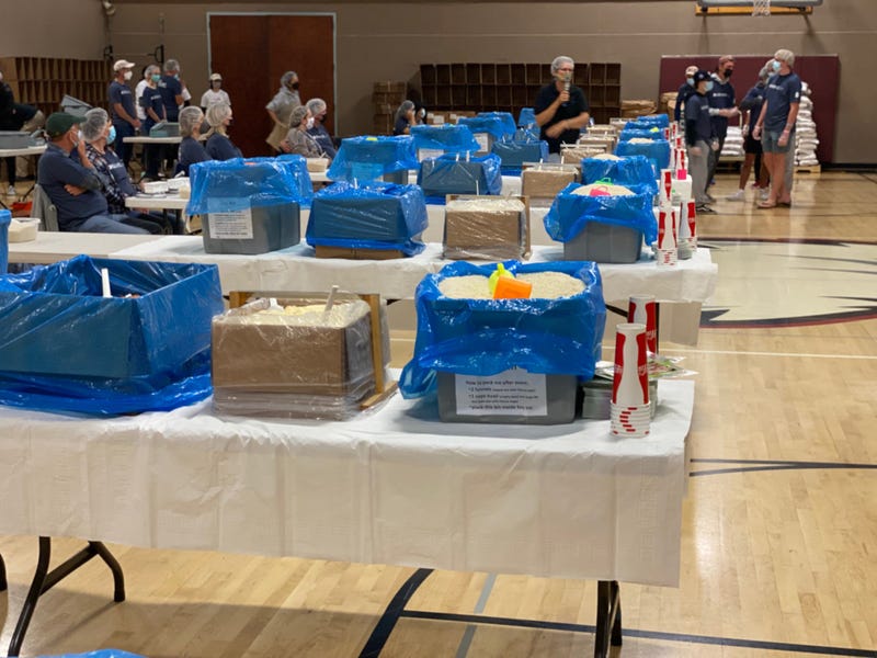 Thousands are volunteering in Danville to feed the homeless.