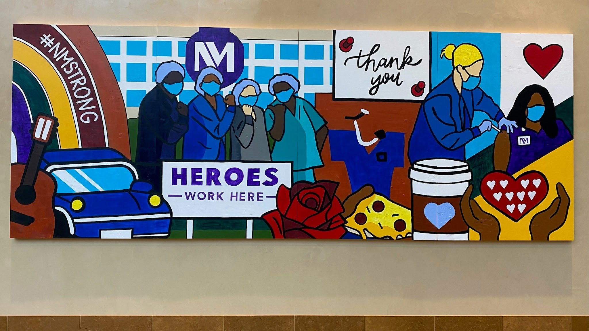 Central DuPage Hospital unveils mural recognizing health care heroes