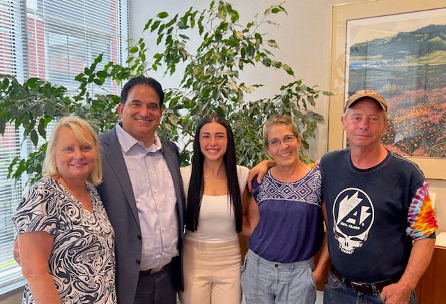Laura Kasten, Jason Kasten, Sarah Kasten, Jill Hardie and Andy Hardie