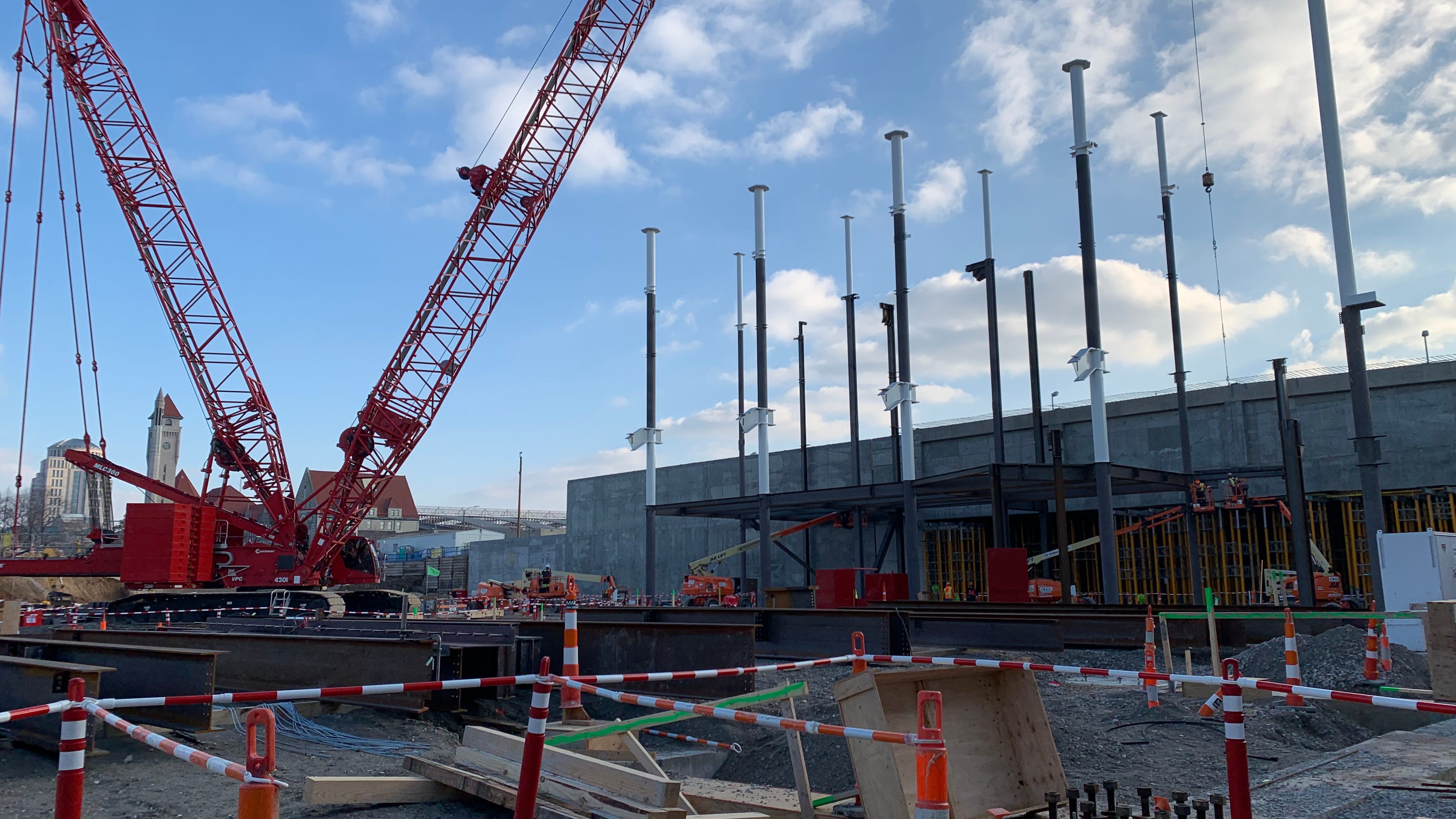 PHOTOS: St. Louis soccer stadium hits major construction milestone