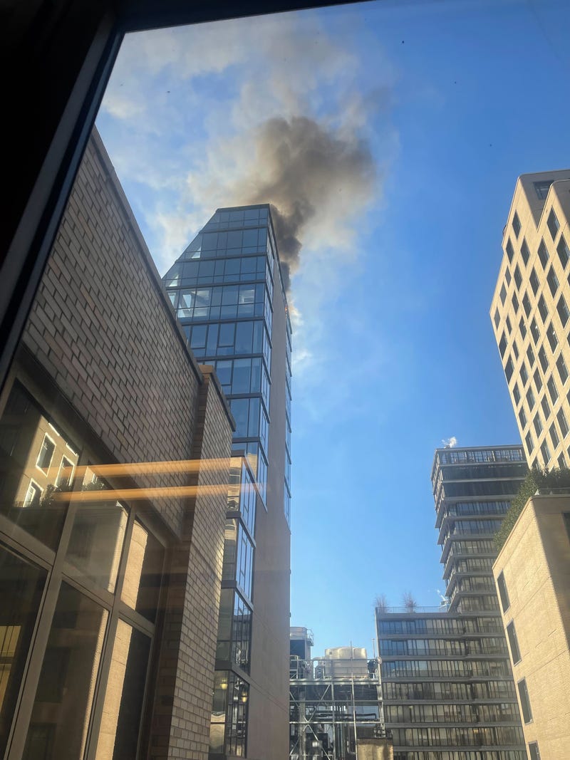 The smoke was visible from Audacy New York