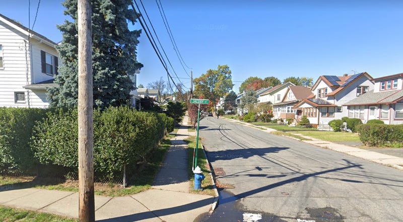 Area where one of the robberies occurred