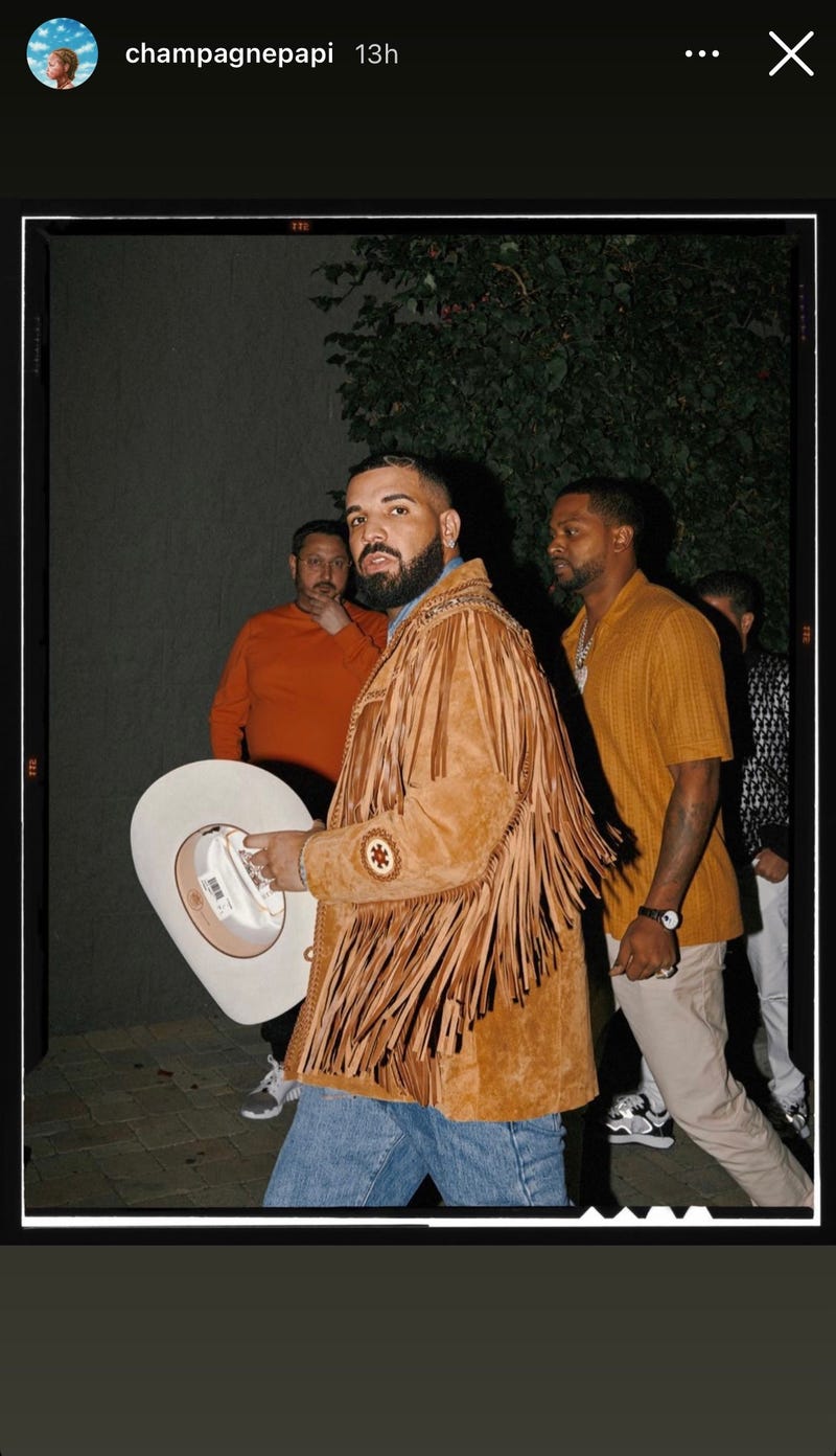 Drake's IG story
