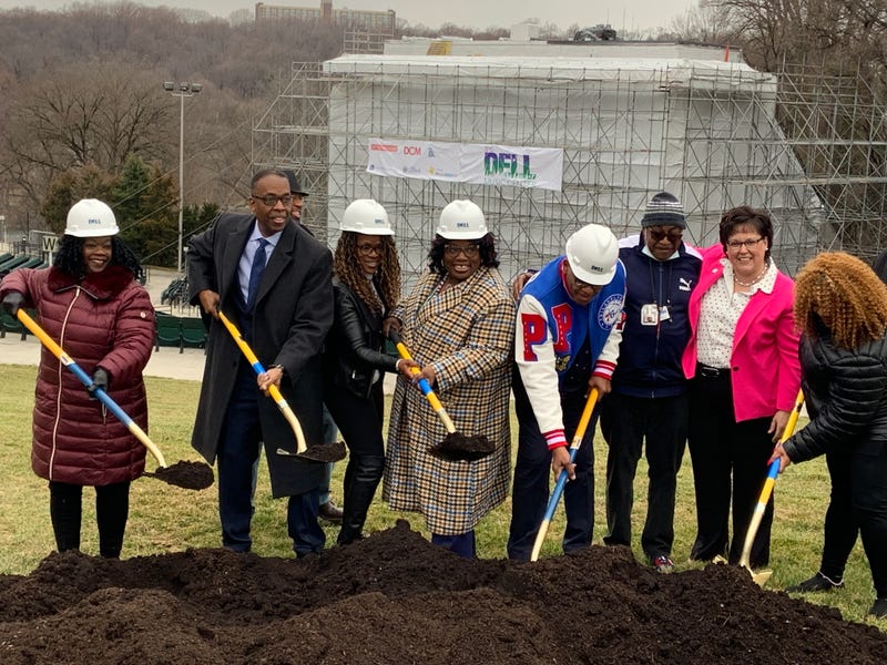 breaking ground at Dell Music Center in Fairmount