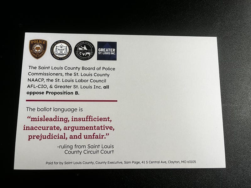 Mail paid for by St. Louis County