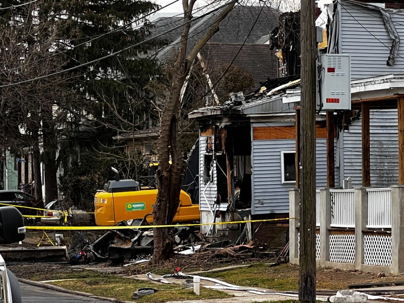 East Lansdowne house fire wreckage 