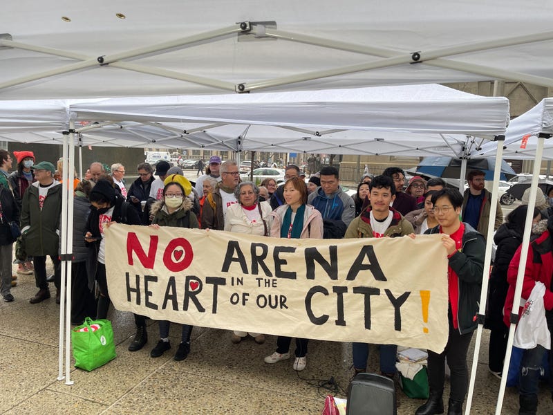 76ers arena protest
