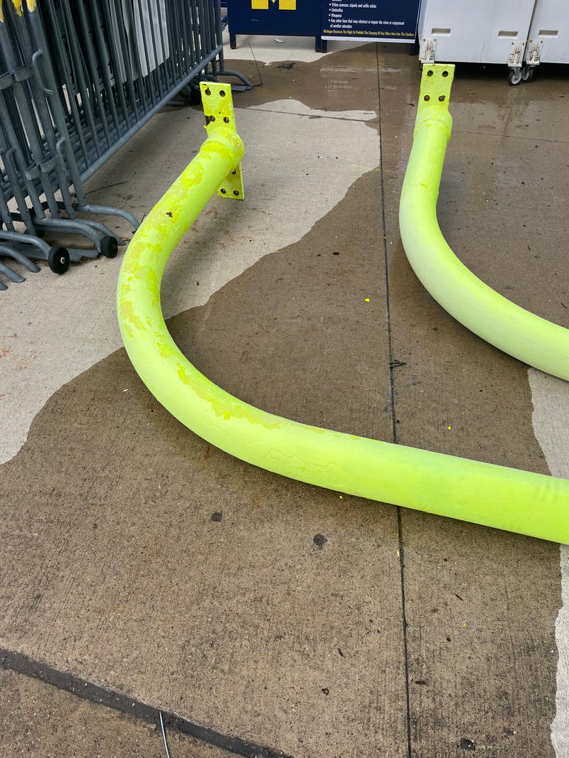 For die-hard football fans and fans of the University of Michigan, two goalposts from Michigan Stadium could be yours - if you have the room.