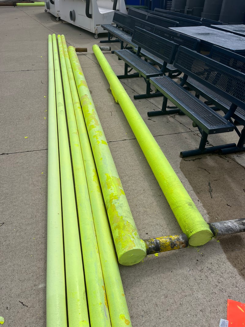 For die-hard football fans and fans of the University of Michigan, two goalposts from Michigan Stadium could be yours - if you have the room.