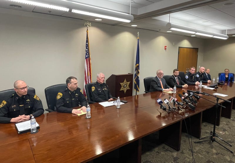 March 13 press briefing at the Genesee County Sheriff's Office