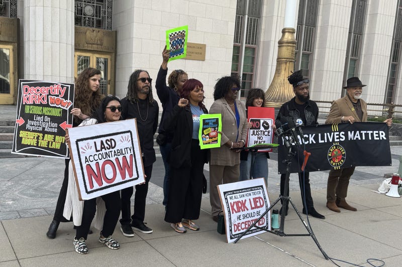 activists outside courthouse